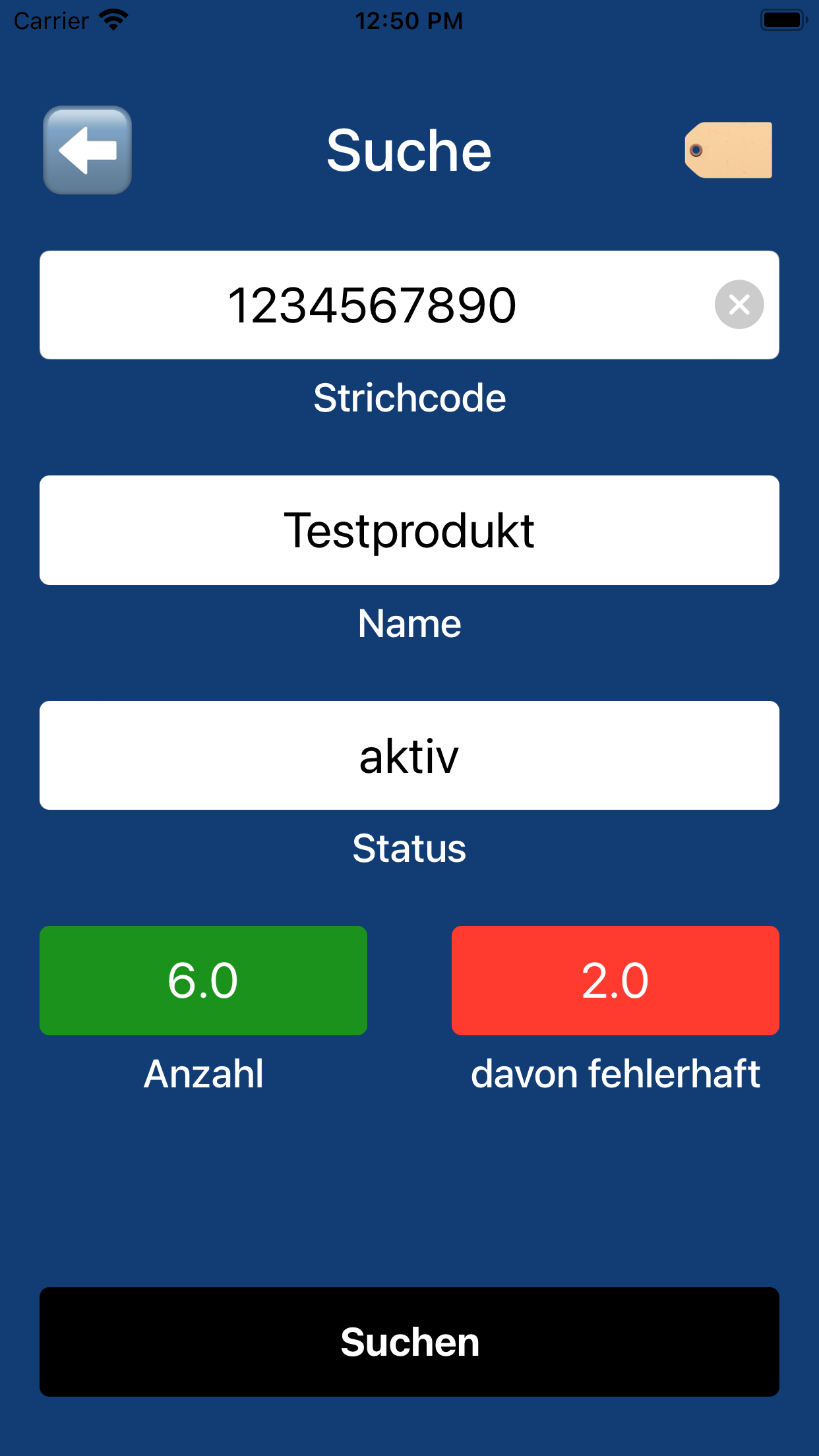 Produktbestand abfragen